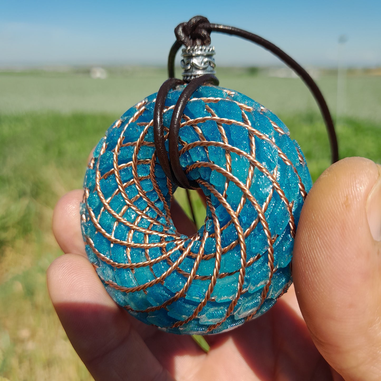 Bobina Rodin Azul- Generador de Ondas de Vórtice