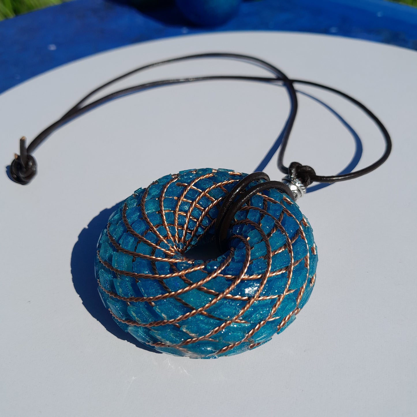 Bobina Rodin Azul- Generador de Ondas de Vórtice