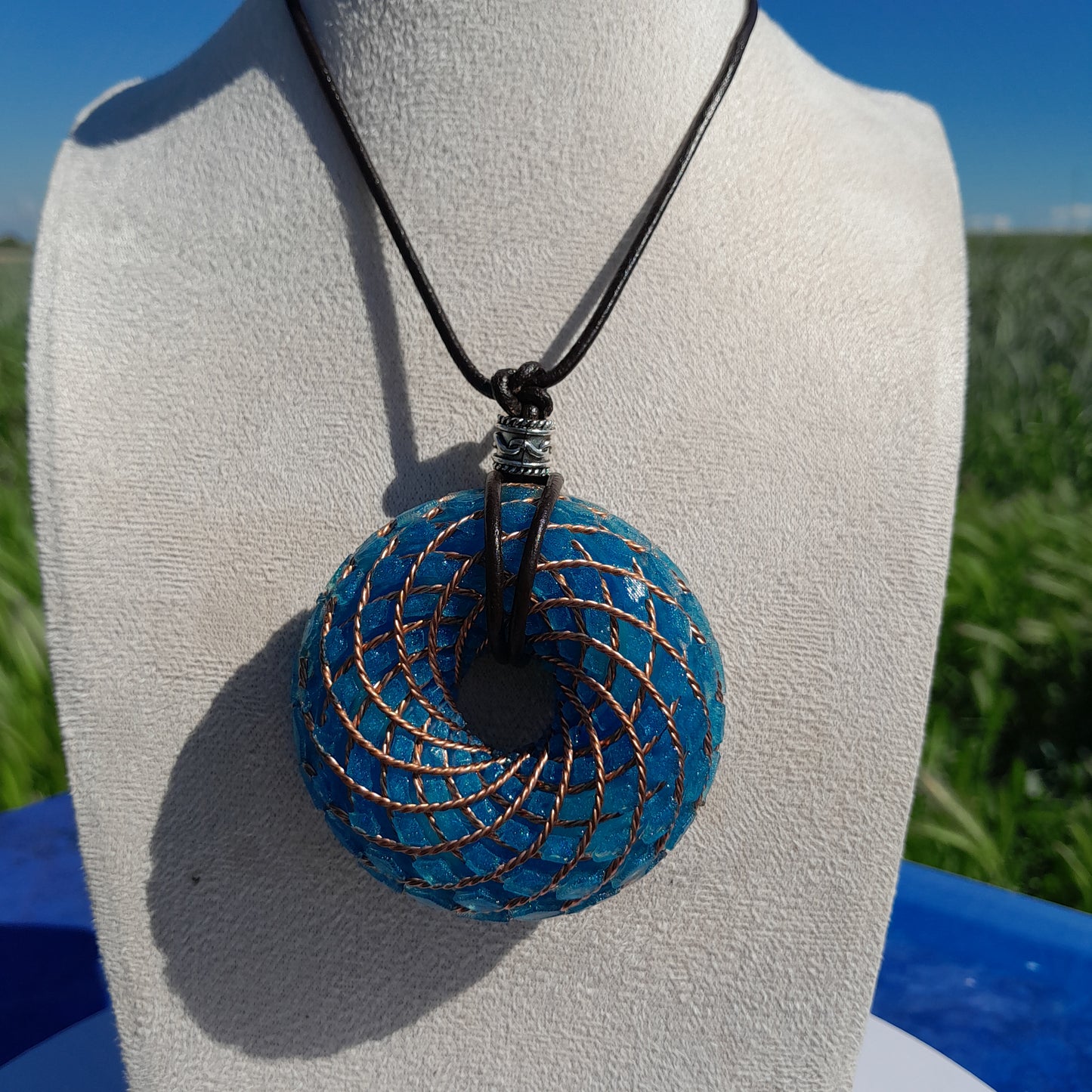 Bobina Rodin Azul- Generador de Ondas de Vórtice