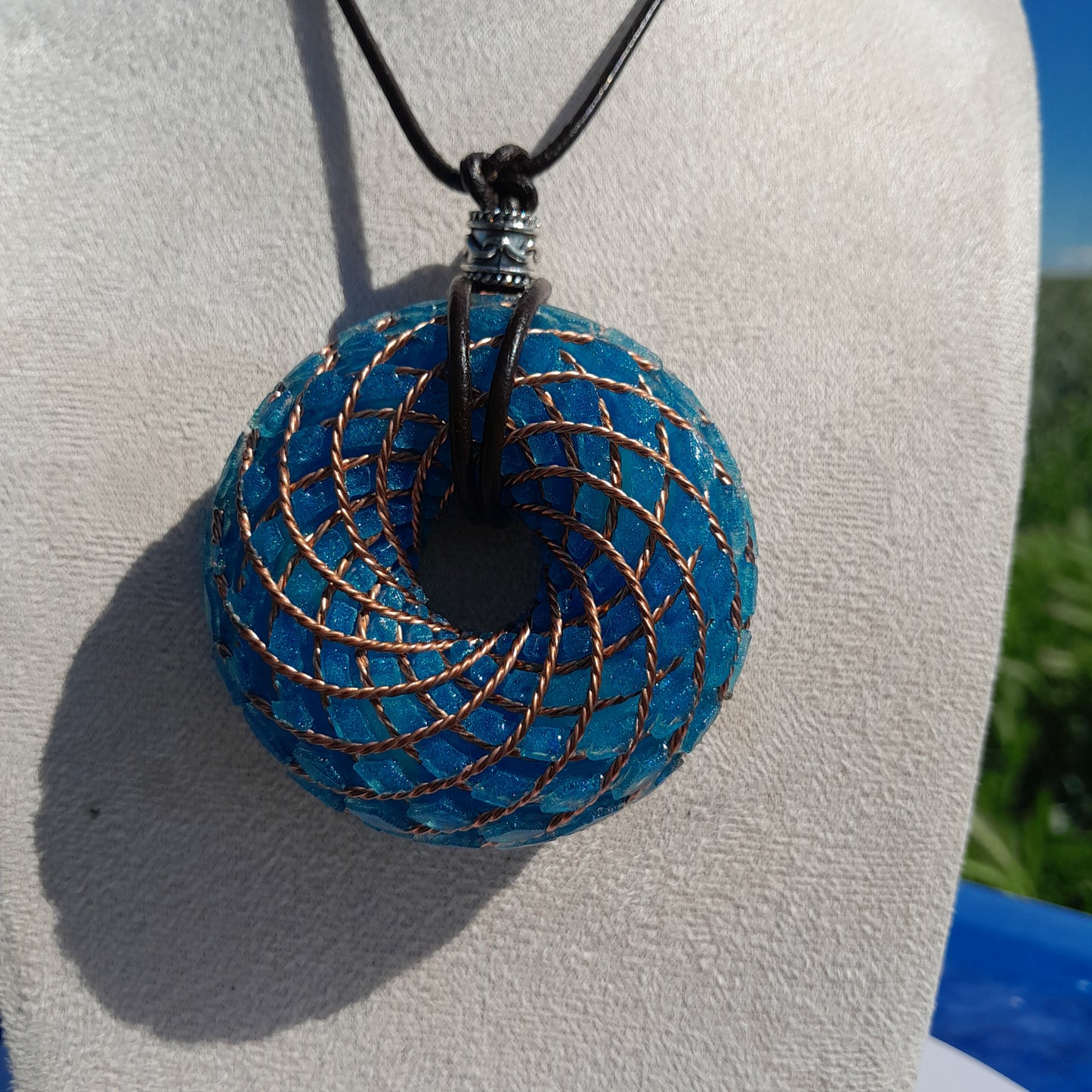 Bobina Rodin Azul- Generador de Ondas de Vórtice