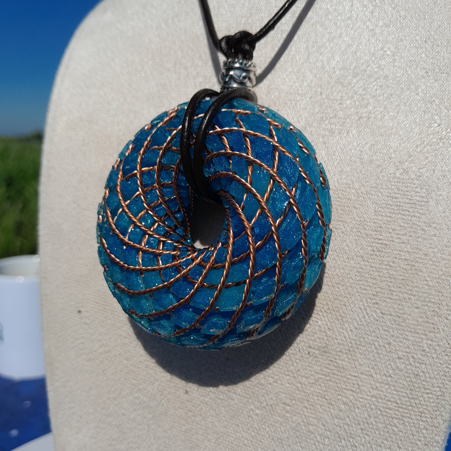 Bobina Rodin Azul- Generador de Ondas de Vórtice