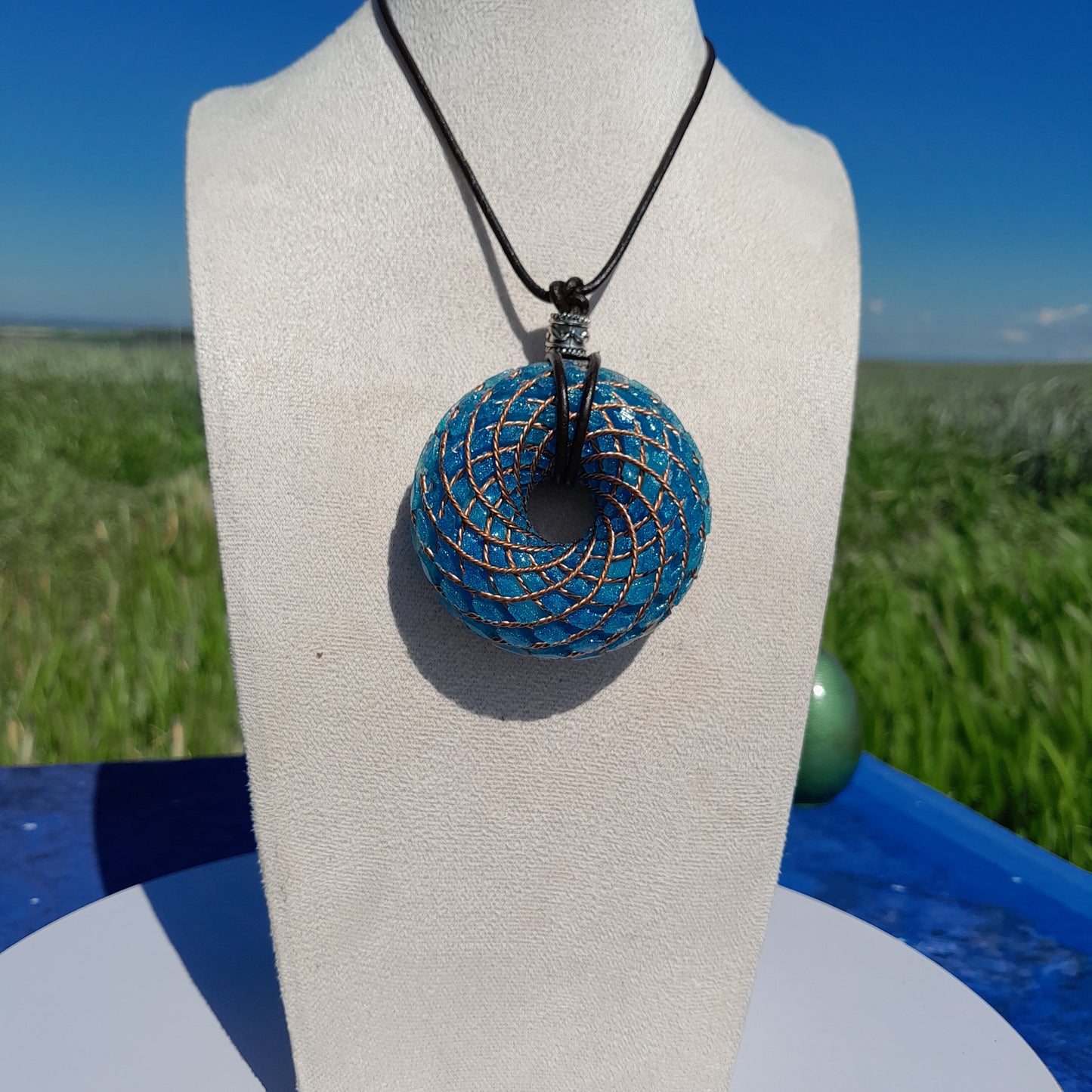 Bobina Rodin Azul- Generador de Ondas de Vórtice