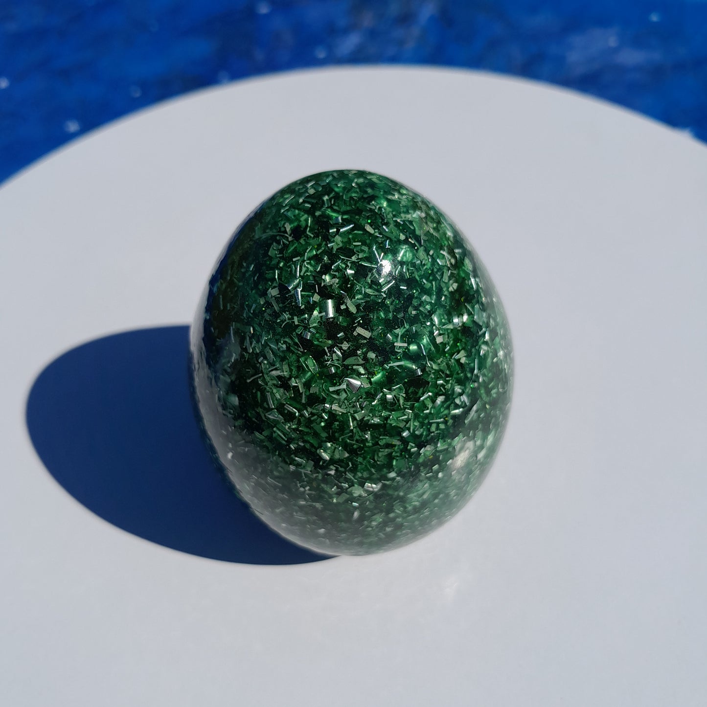 Huevo de Orgonita Verde