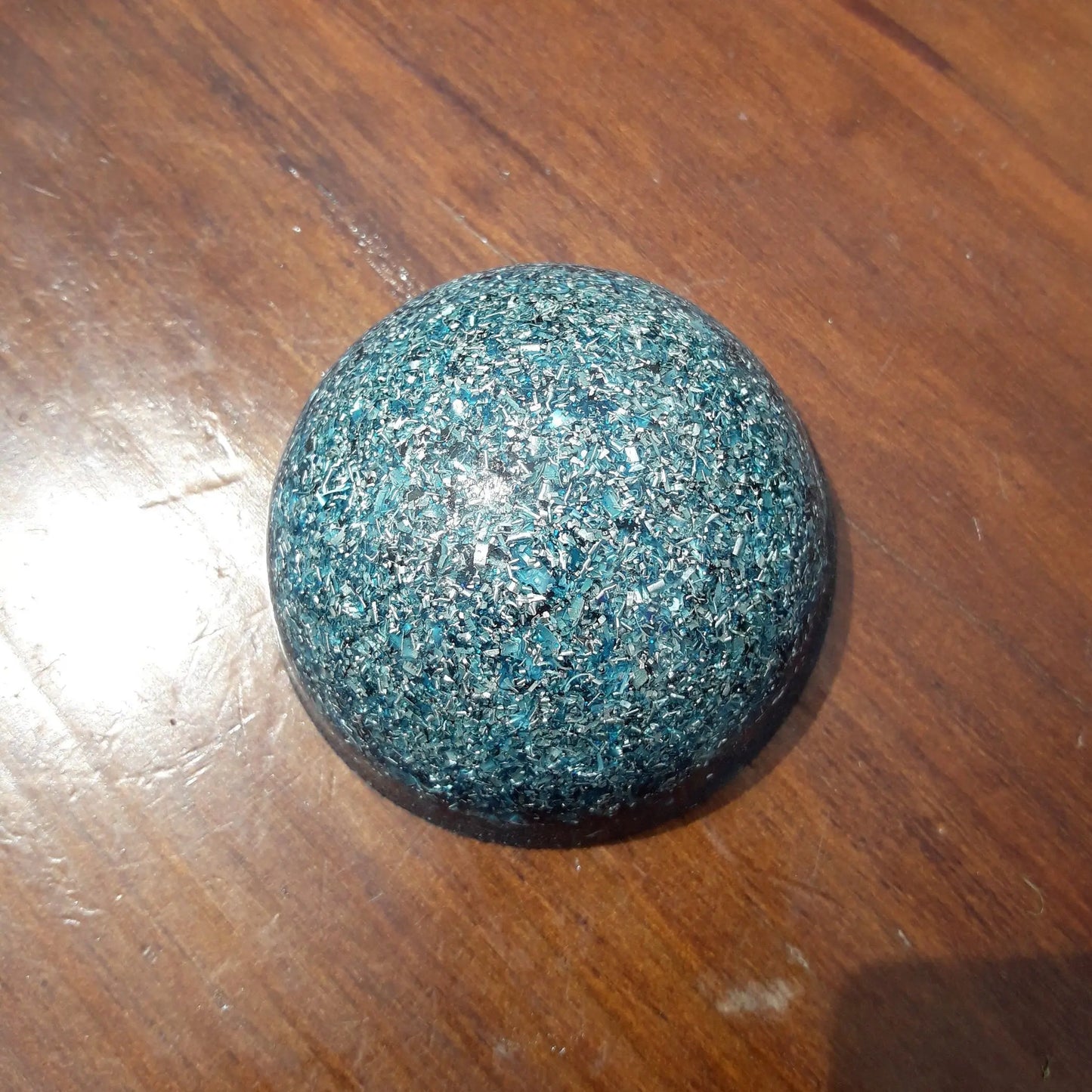Blue Hemisphere Orgonite- Protects from Electromagnetism, 4G and 5G- Energy Transmuter-