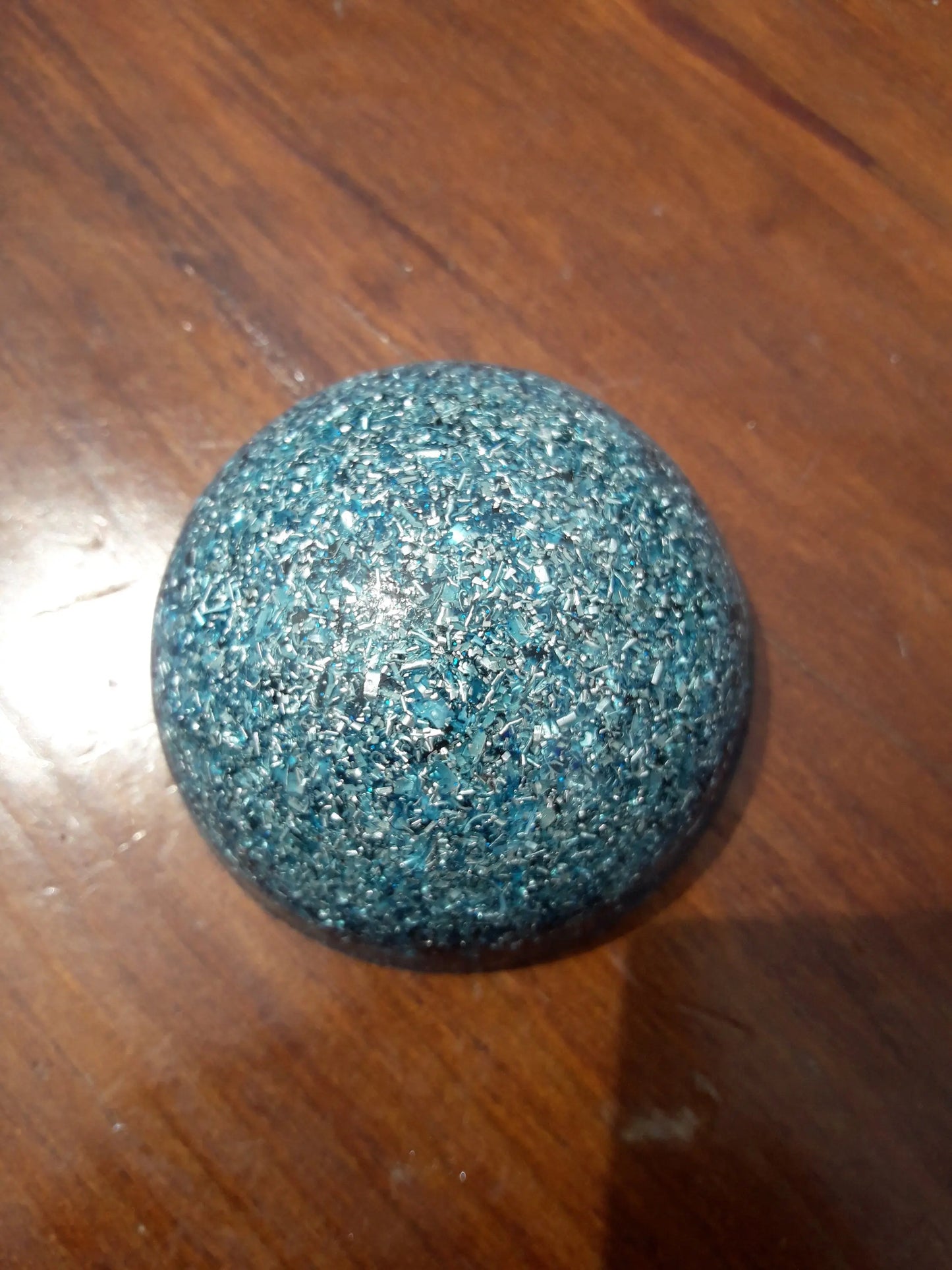 Blue Hemisphere Orgonite- Protects from Electromagnetism, 4G and 5G- Energy Transmuter-