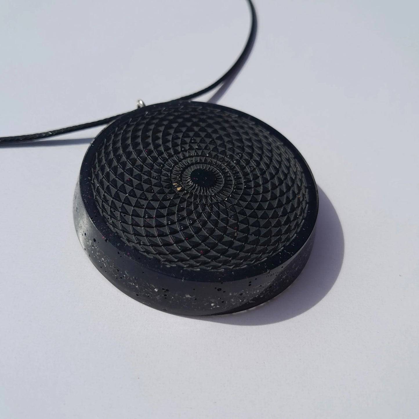 Colgante Orgonita Torus con Shunguita- Orgone Necklace