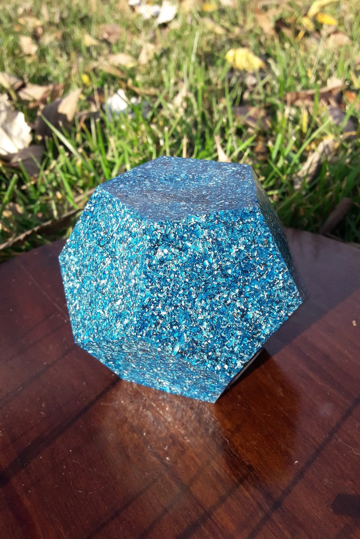 Dodecaedro Orgonita Azul- Armonizador Energético - mundoorgon