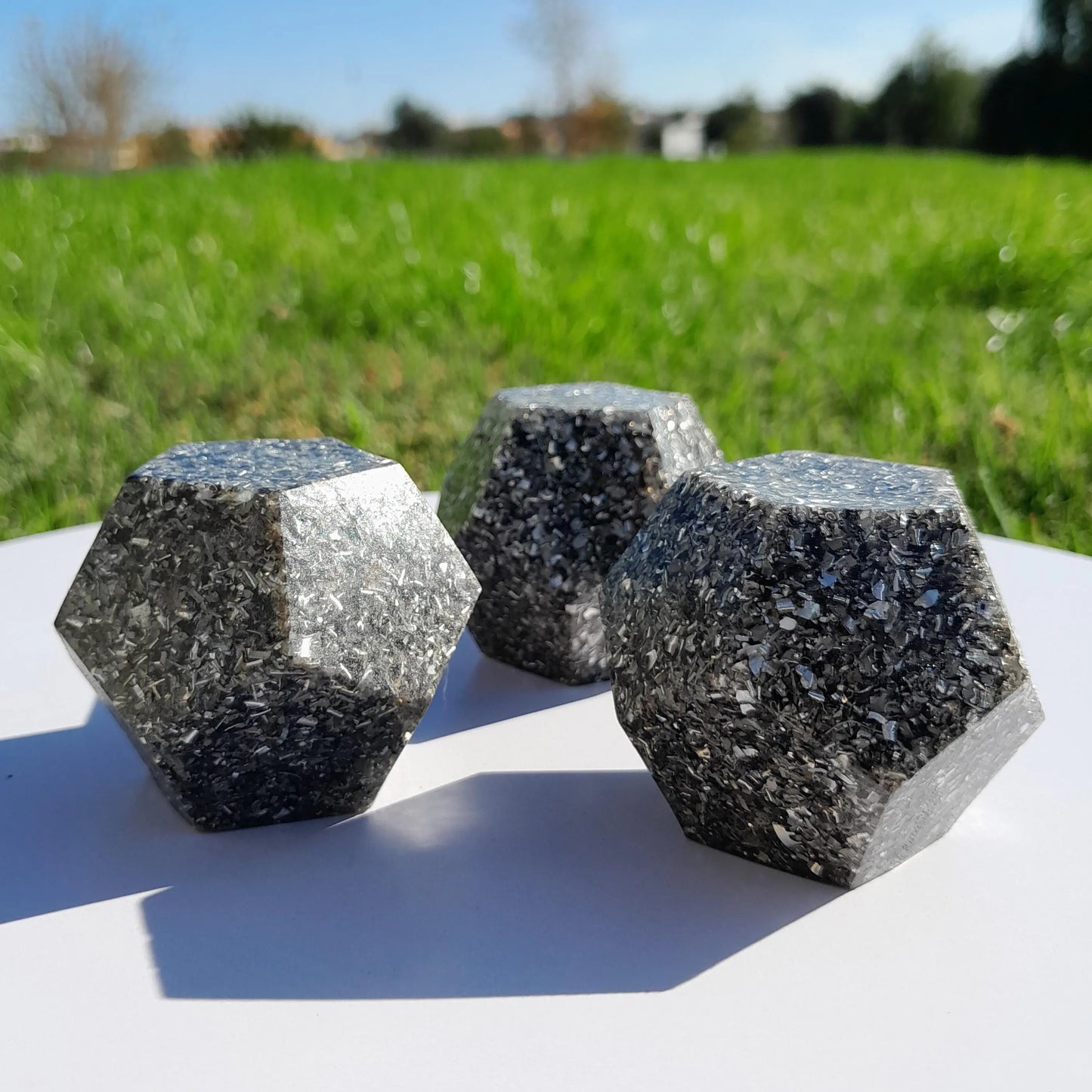 Mini Dodecaedro Orgonita Clásico- Protector Ondas Electromagnéticas y 5G- Armonizador Energía