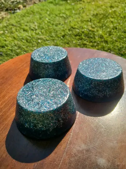 Mini Orgonitas Tumbatorres Color Azul- orgonita tumbatorre