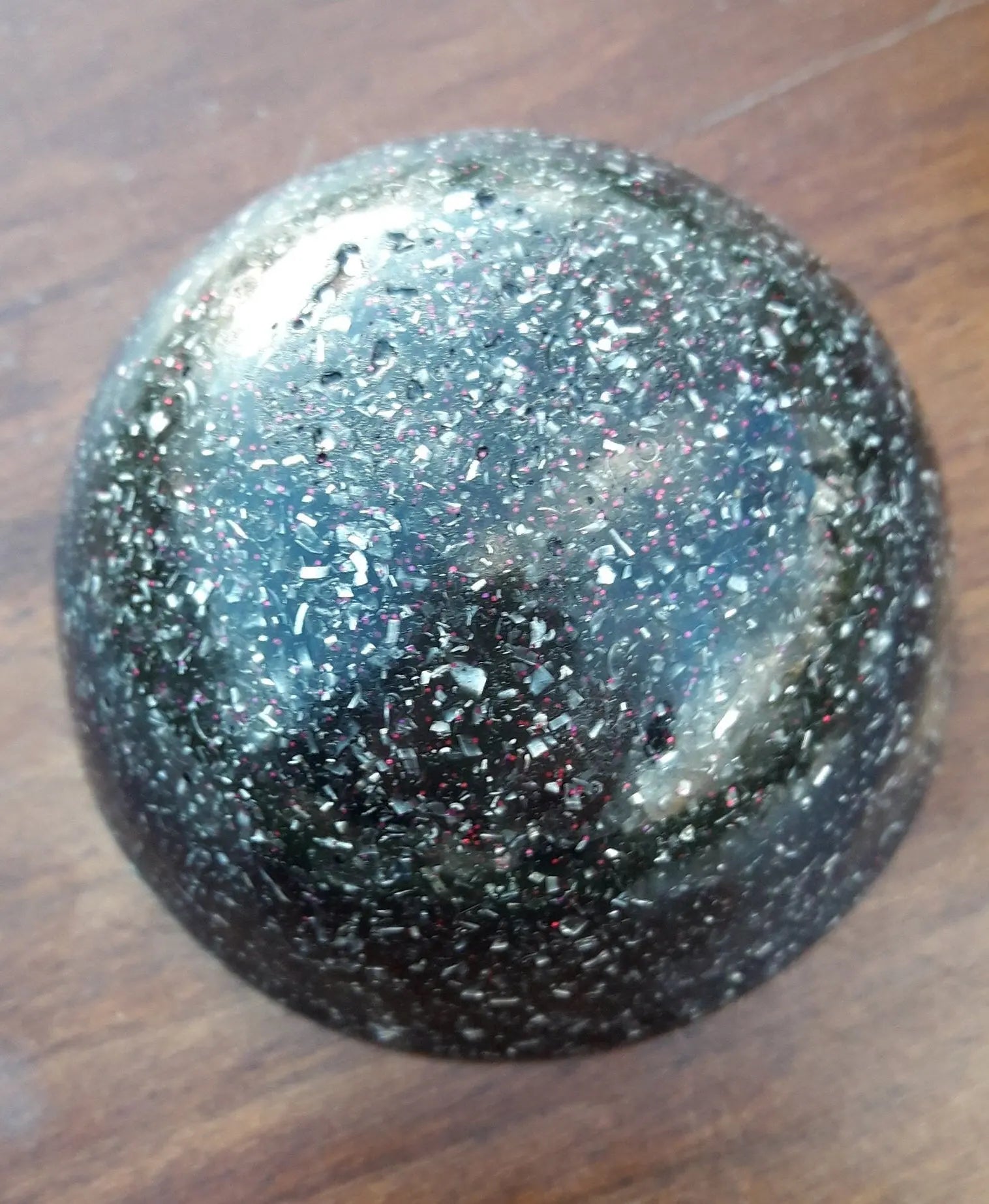 Orgonita Semiesfera con Shunguita - mundoorgon