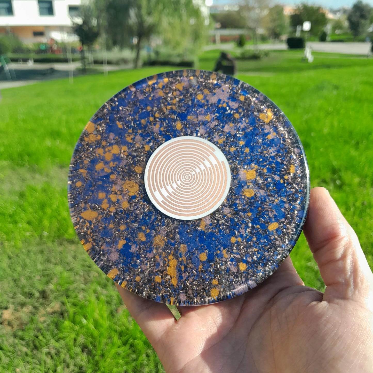 Placa de Carga de Orgón con Antena MWO Lakhovsky- Generador Energía para Alimentos y Bebidas