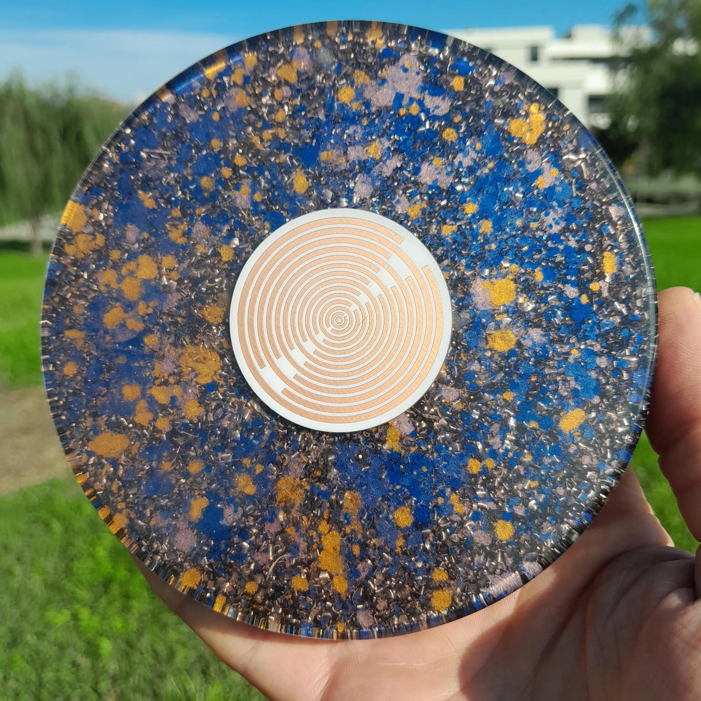 Placa de Carga de Orgón con Antena MWO Lakhovsky- Generador Energía para Alimentos y Bebidas