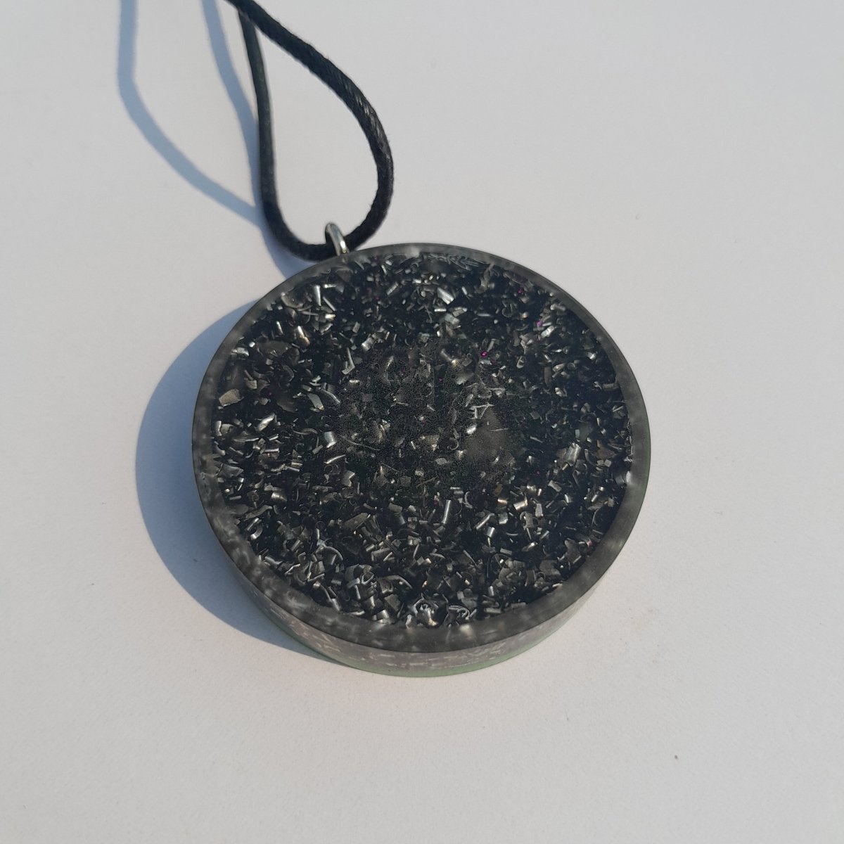 Colgante de Orgonita Estrella de 6 Puntas Verde con Shungita - Mundo Orgon LTD
