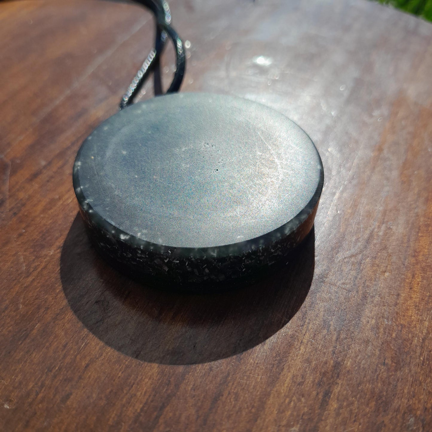 Colgante Orgonita Flor de la Vida con Shunguita- Negro- Orgone Pendant