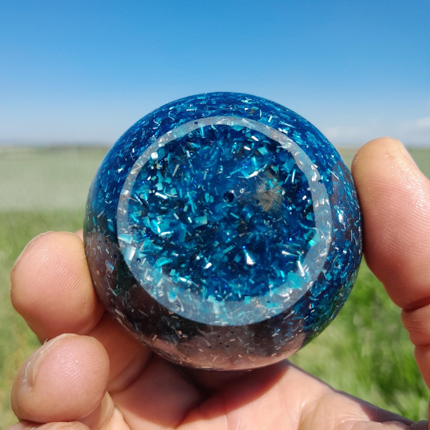Huevo Orgónico Azul- Protección 5G EMF- Orgone Energy
