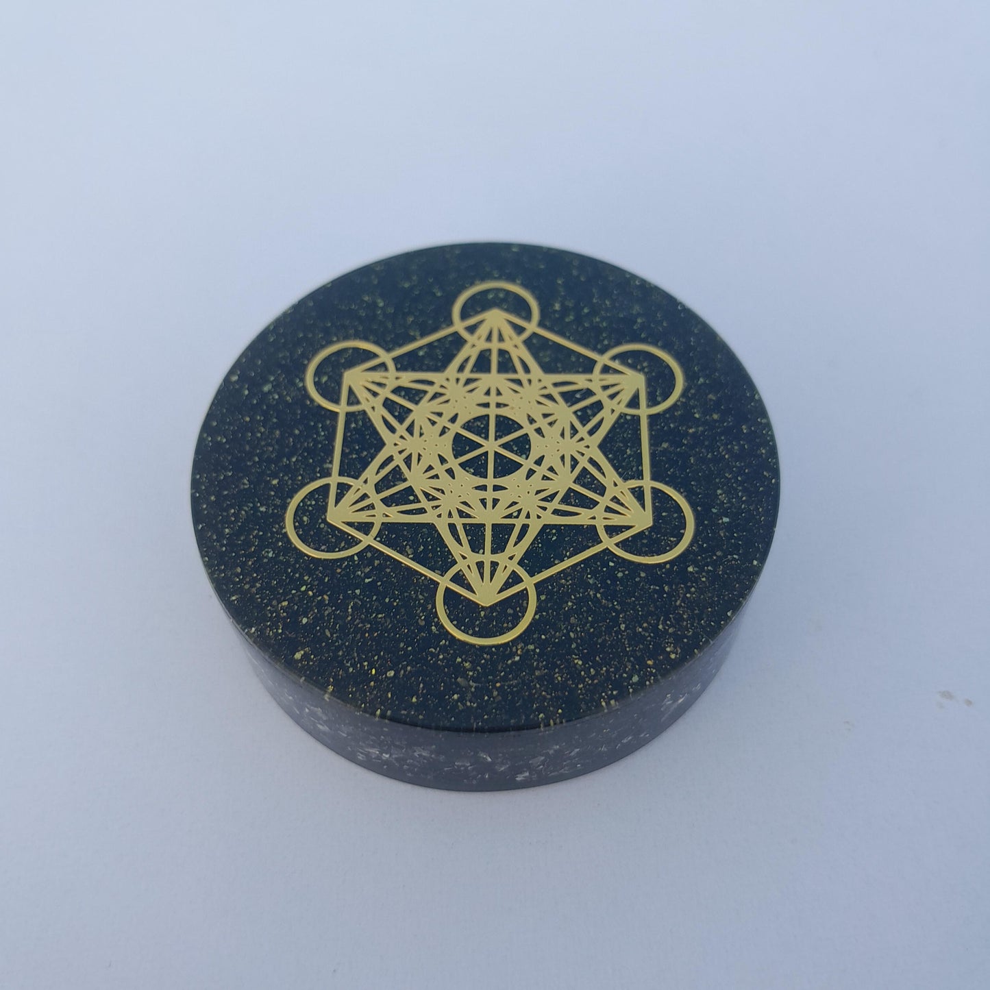 Orgonita de Bolsillo Metatron con Shunguita- Protección 5G y EMF