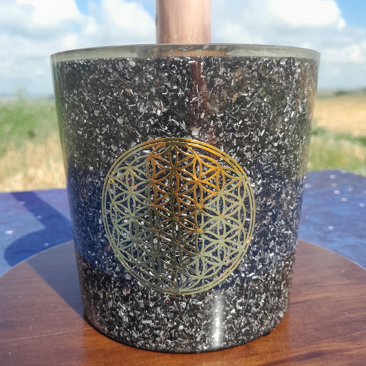 Cloudbuster Flor de la Vida con Shunguita- Towerbuster- Orgone Energy