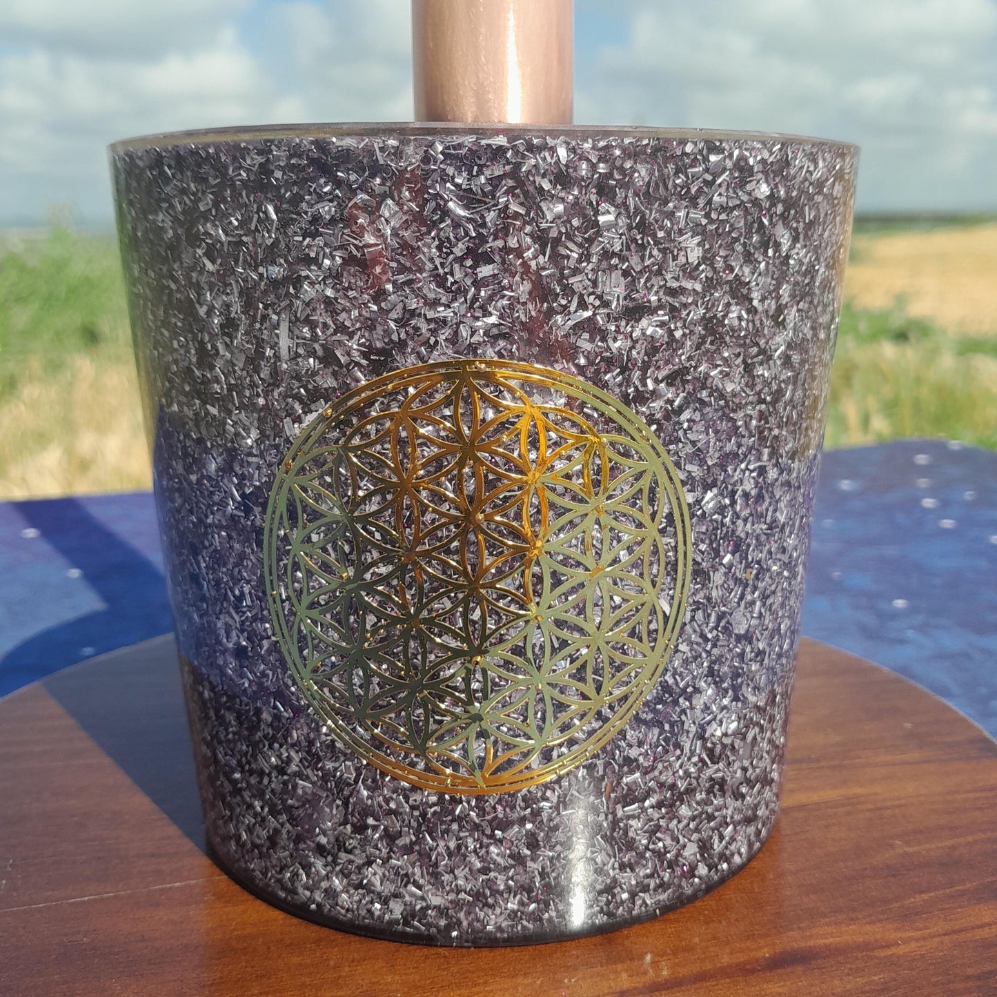 Cloudbuster Flor de la Vida Violeta- Towerbuster- Orgone Energy