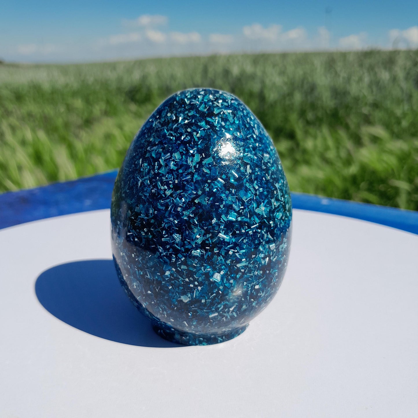 Huevo Orgónico Azul- Protección 5G EMF- Orgone Energy