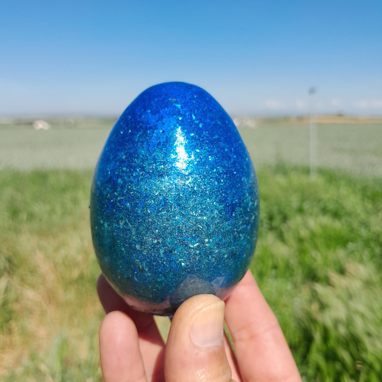 Huevo Orgonita Aguas Azules- Transmutador de Energías- Protección 5G y Electromagnetismo EMF