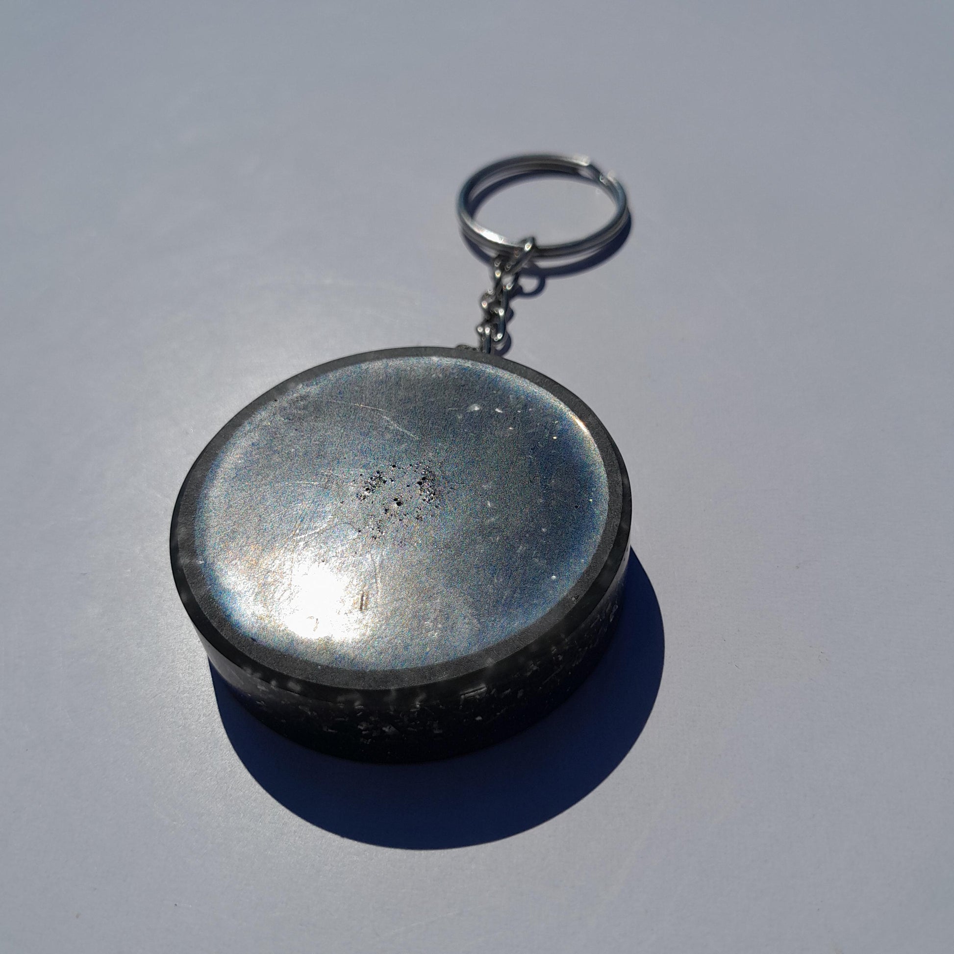 Llavero Orgonita Cubo de Metatron con Shunguita- Orgone Keychain