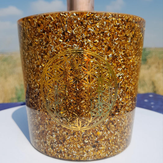 Cloudbuster Flor de la Vida Marrón- Towerbuster- Orgone Energy