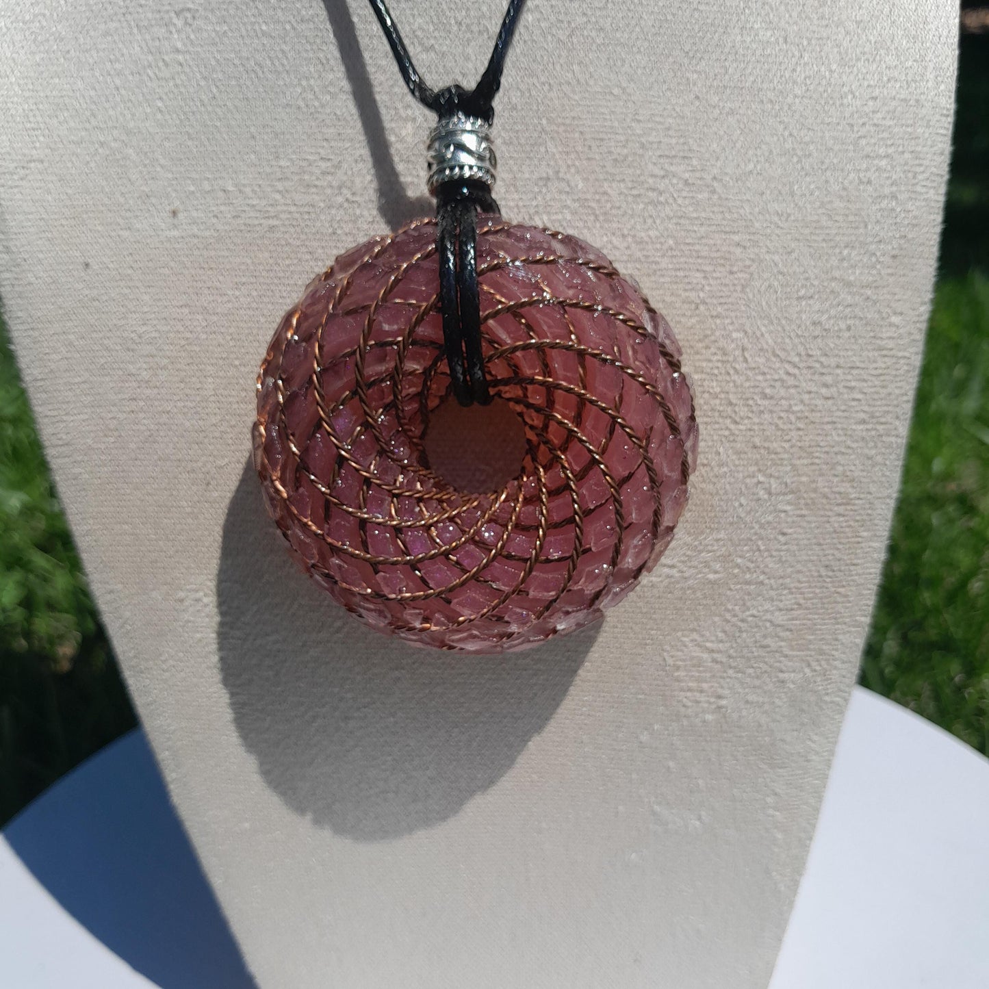 Bobina Rodin- Generador de Ondas de Vórtice- Energía Toroidal | Protección EMF | Joyería Energética Hecha a Mano
