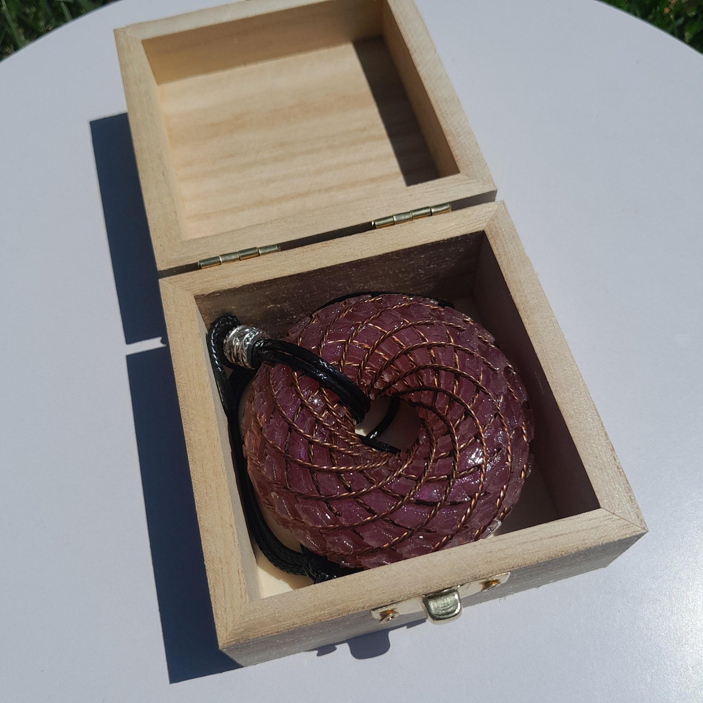 Bobina Rodin- Generador de Ondas de Vórtice- Energía Toroidal | Protección EMF | Joyería Energética Hecha a Mano