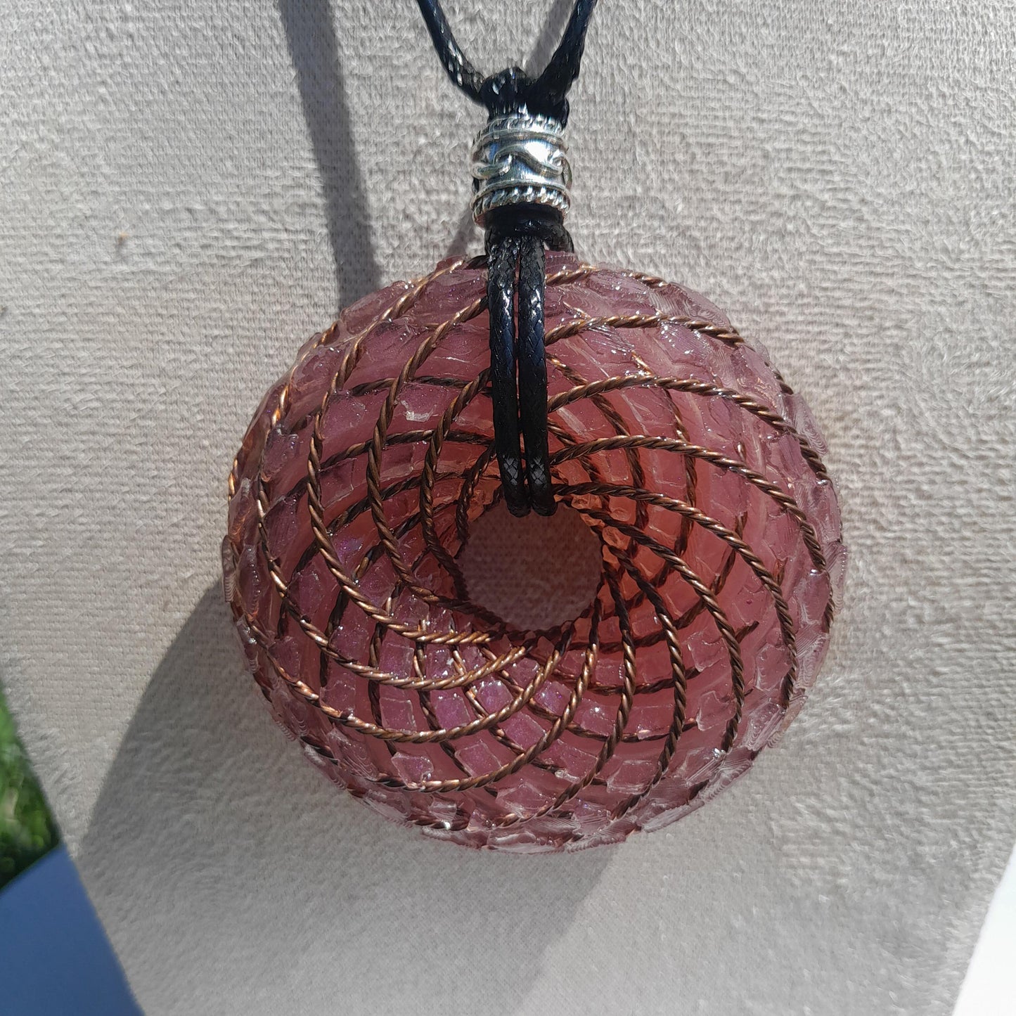 Bobina Rodin- Generador de Ondas de Vórtice- Energía Toroidal | Protección EMF | Joyería Energética Hecha a Mano