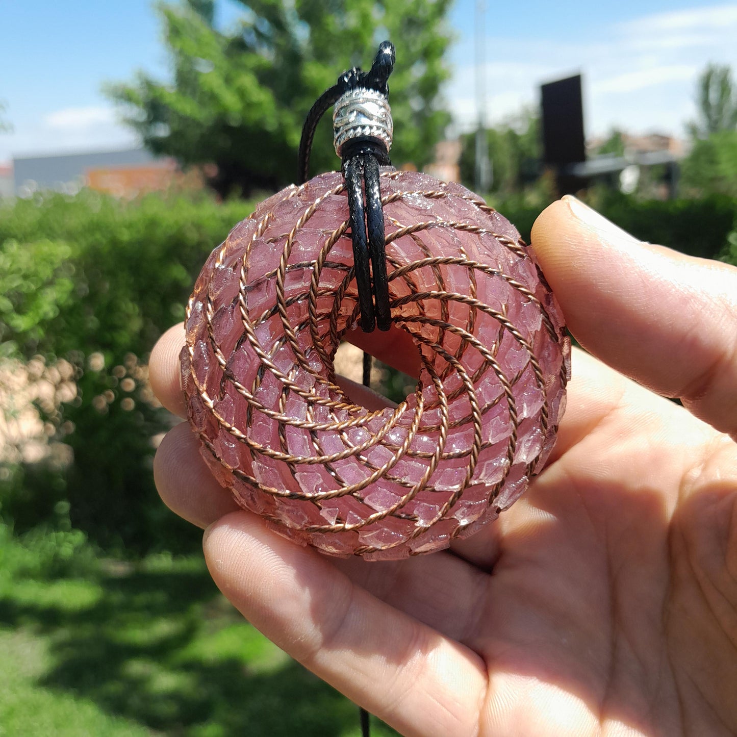 Bobina Rodin- Generador de Ondas de Vórtice- Energía Toroidal | Protección EMF | Joyería Energética Hecha a Mano