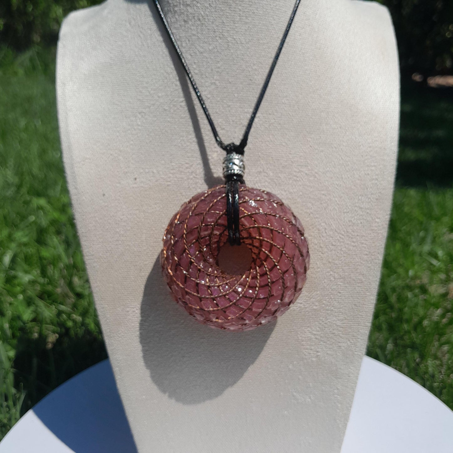 Bobina Rodin- Generador de Ondas de Vórtice- Energía Toroidal | Protección EMF | Joyería Energética Hecha a Mano