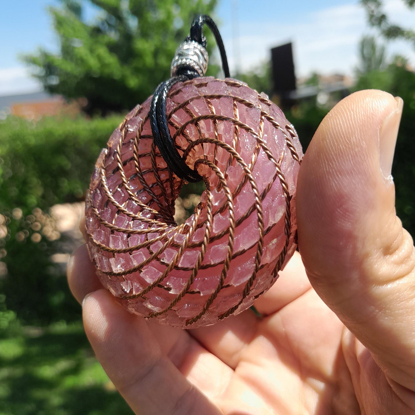 Bobina Rodin- Generador de Ondas de Vórtice- Energía Toroidal | Protección EMF | Joyería Energética Hecha a Mano