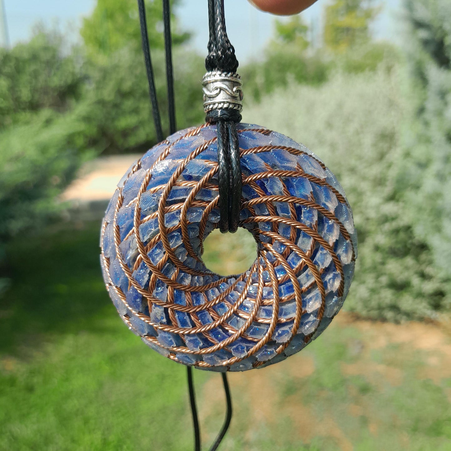 Bobina Rodin Chips de Lapislázuli- Generador de Ondas de Vórtice- Energía Toroidal | Protección EMF