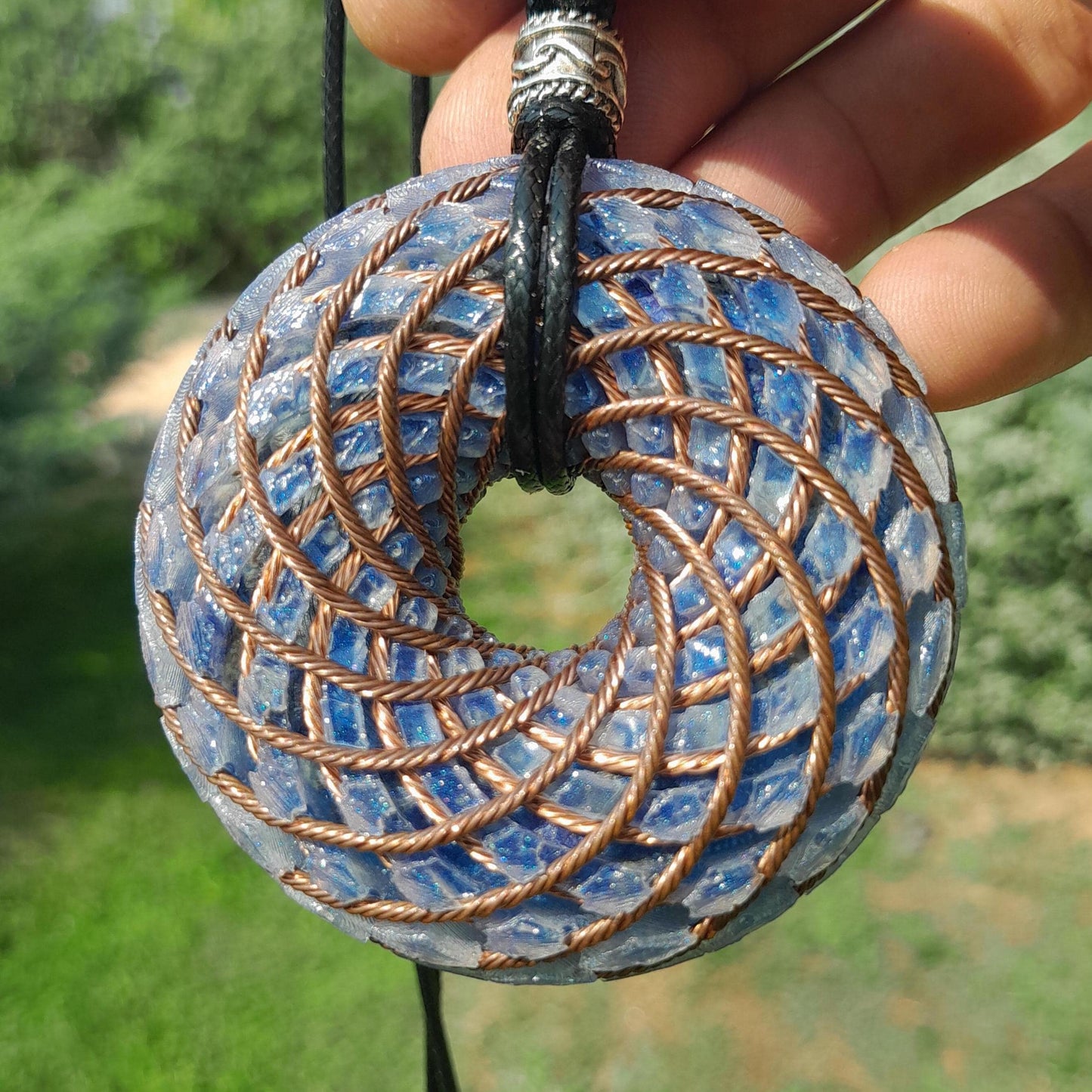 Bobina Rodin Chips de Lapislázuli- Generador de Ondas de Vórtice- Energía Toroidal | Protección EMF