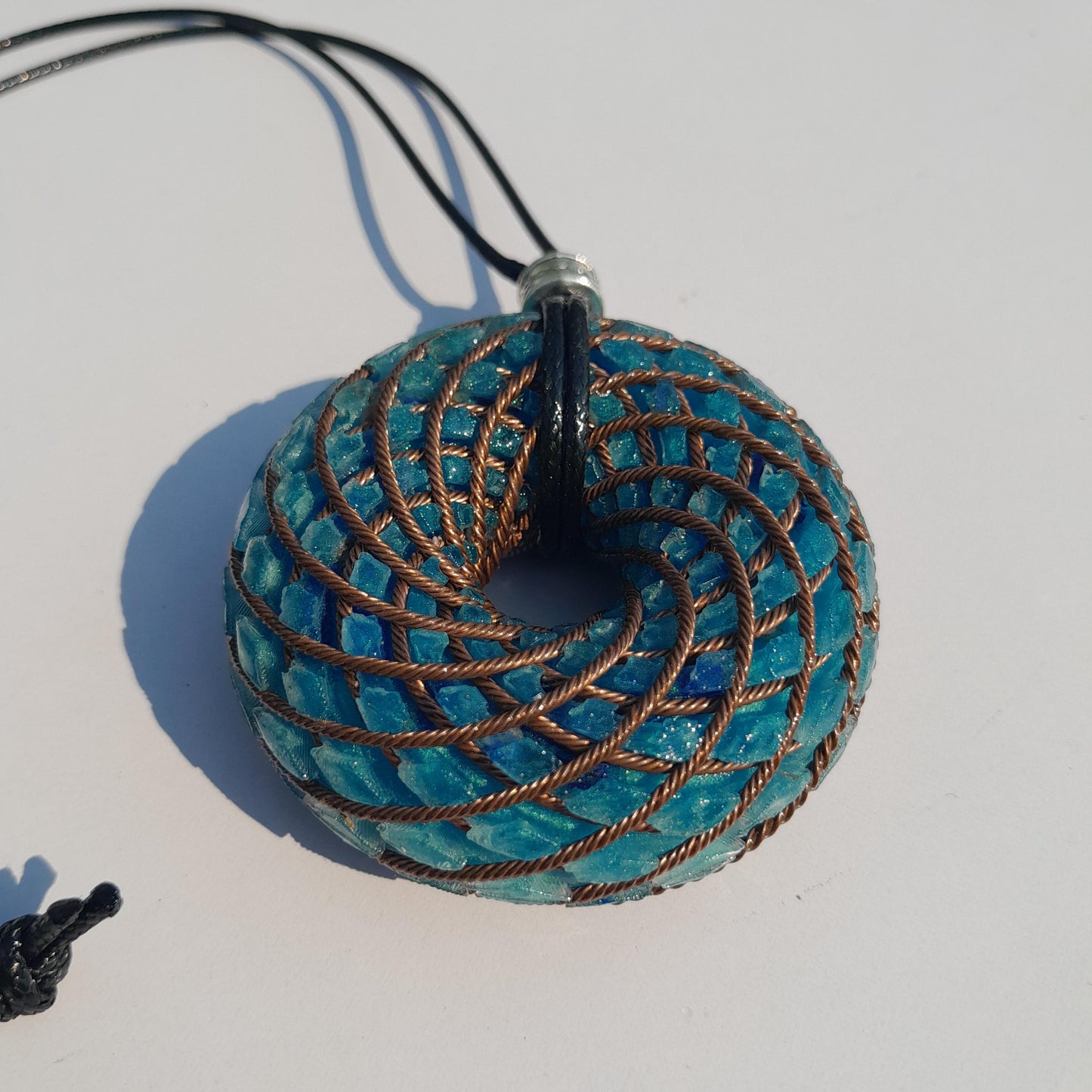 Bobina Rodin Chips de Lapislázuli- Generador de Ondas de Vórtice- Energía Toroidal | Protección EMF