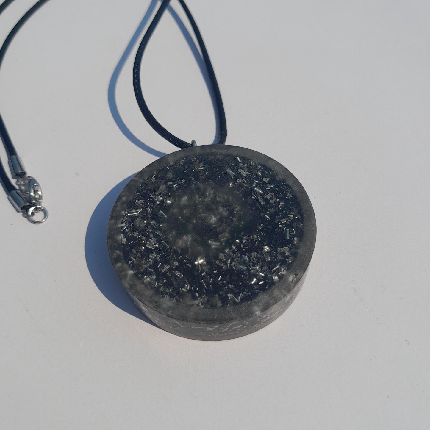 Colgante Orgonita Flor de la Vida con Shungita| Protección 5G, EMF, Energía Orgone, Hecho a Mano