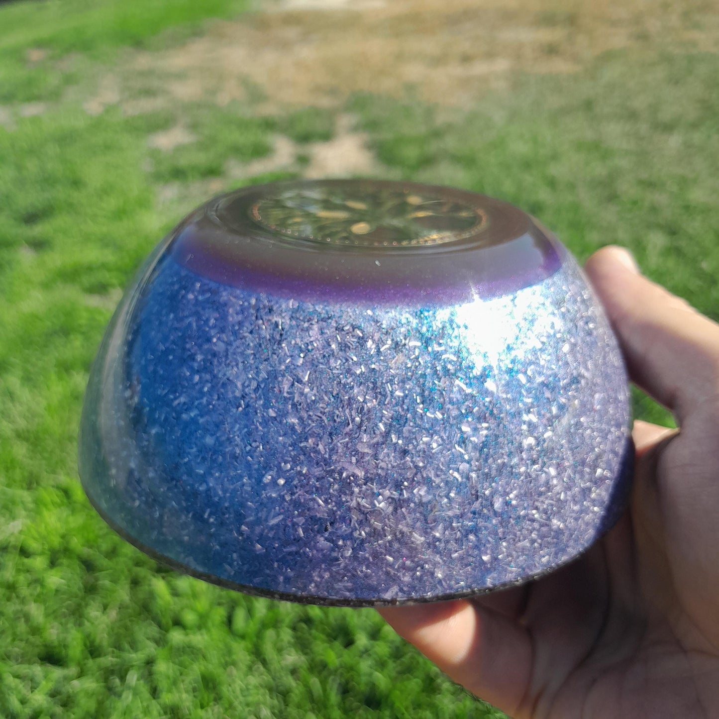 Orgonita Semiesfera Árbol de la Vida - Protector 5G y Transmutador de Energía- Hecho a Mano