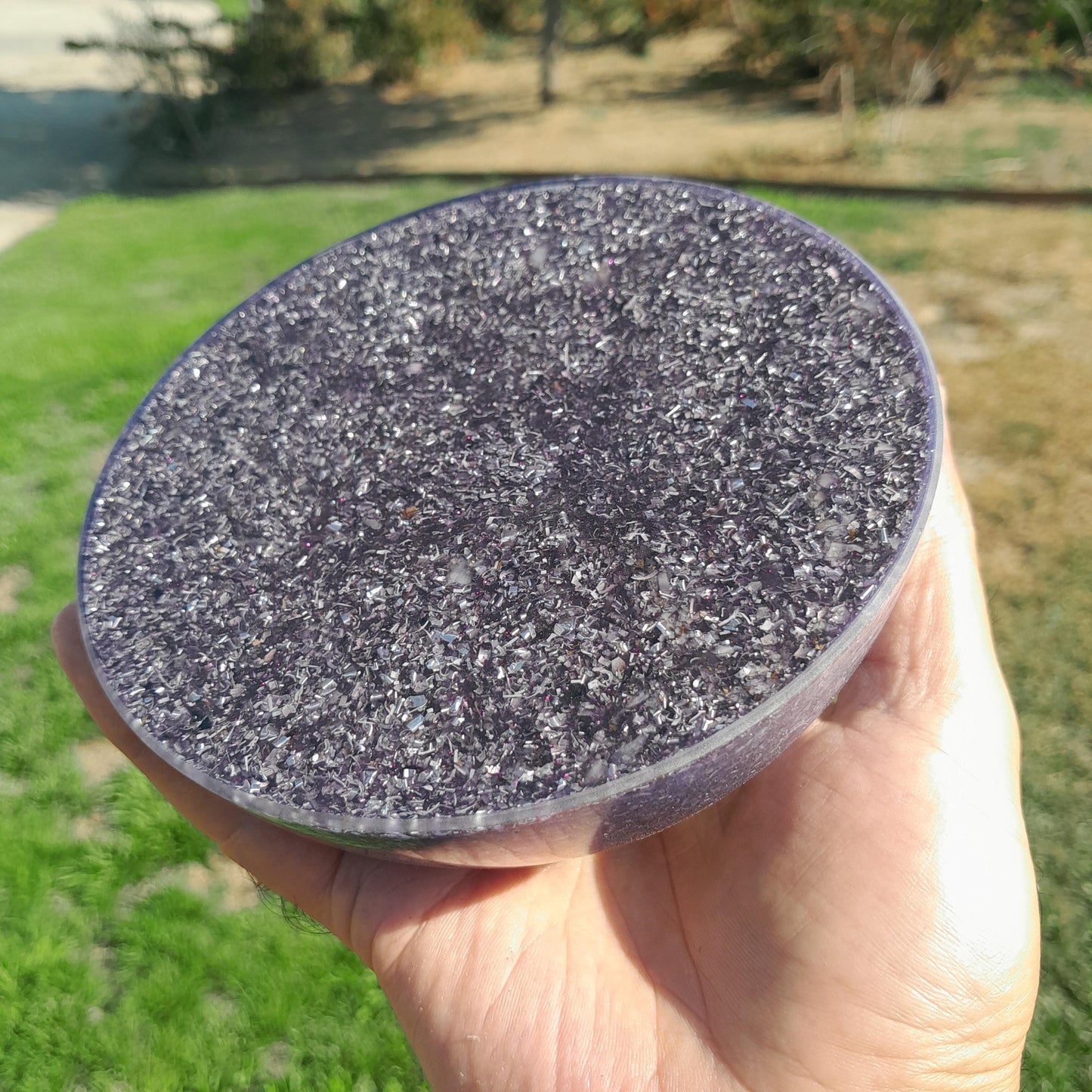 Orgonita Semiesfera Árbol de la Vida - Protector 5G y Transmutador de Energía- Hecho a Mano