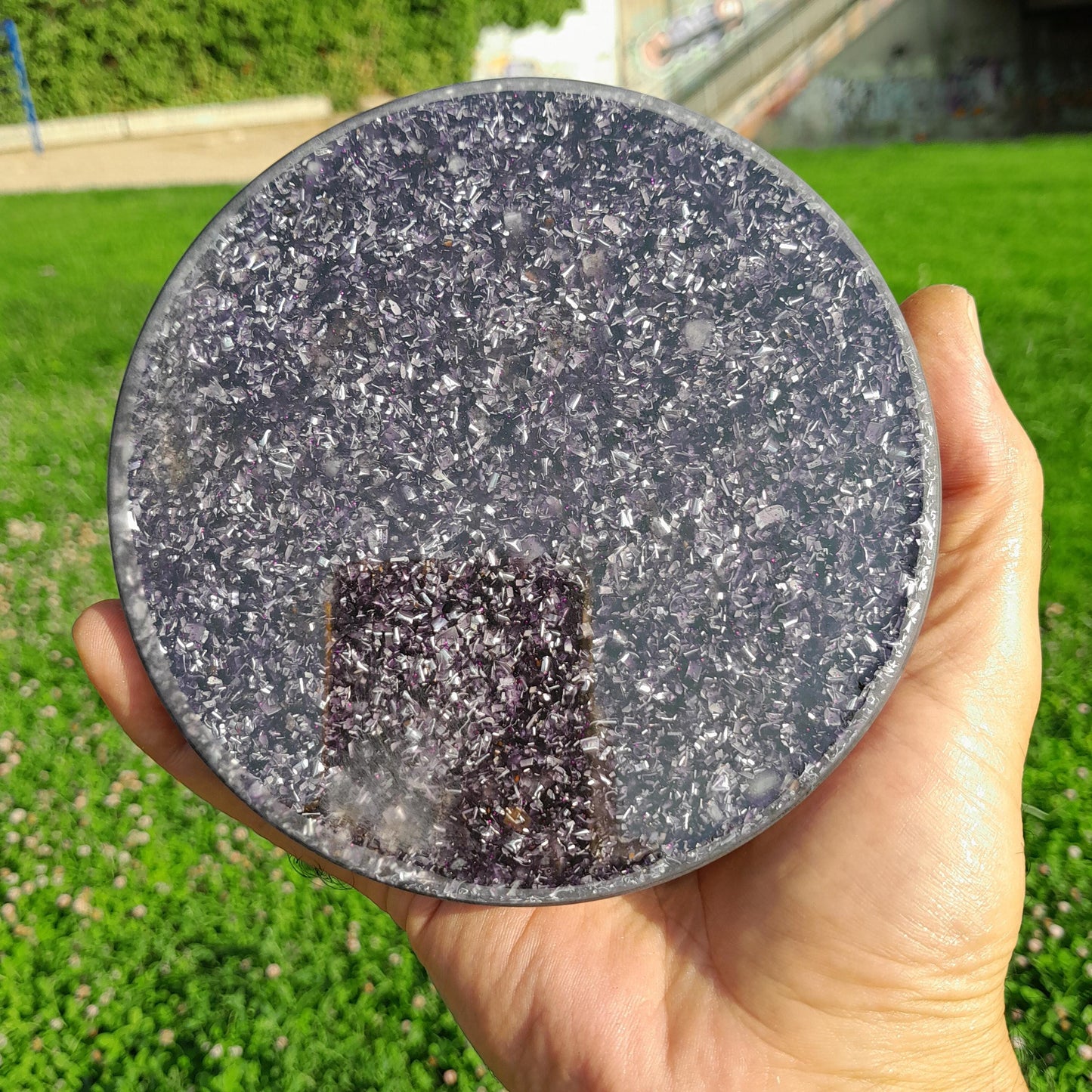 Placa de Carga Orgonica Buda con Flor de Loto – Energizador Natural para Alimentos y Bebidas Saludables