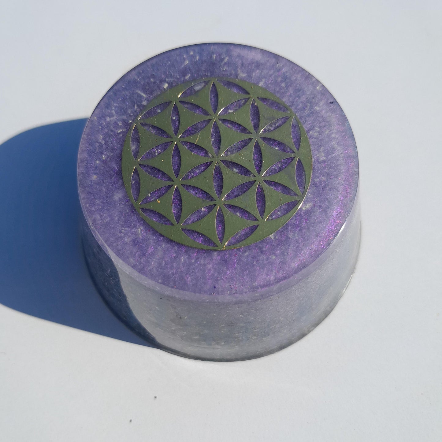 Orgonita Flor de la Vida Edición Especial- Protección 5G- Transmutador de Energías Densas Energía Positiva Decoración Espiritual