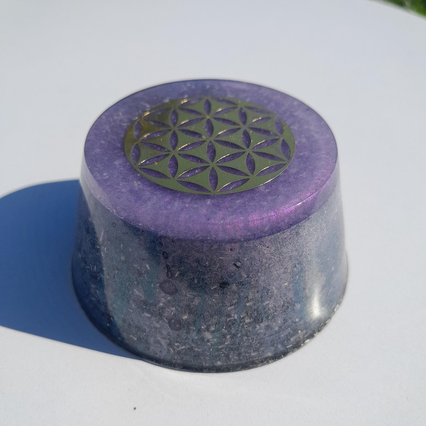 Orgonita Flor de la Vida Edición Especial- Protección 5G- Transmutador de Energías Densas Energía Positiva Decoración Espiritual