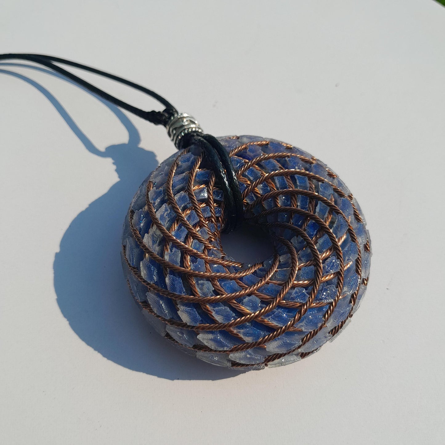 Bobina Rodin Chips de Lapislázuli- Generador de Ondas de Vórtice- Energía Toroidal | Protección EMF