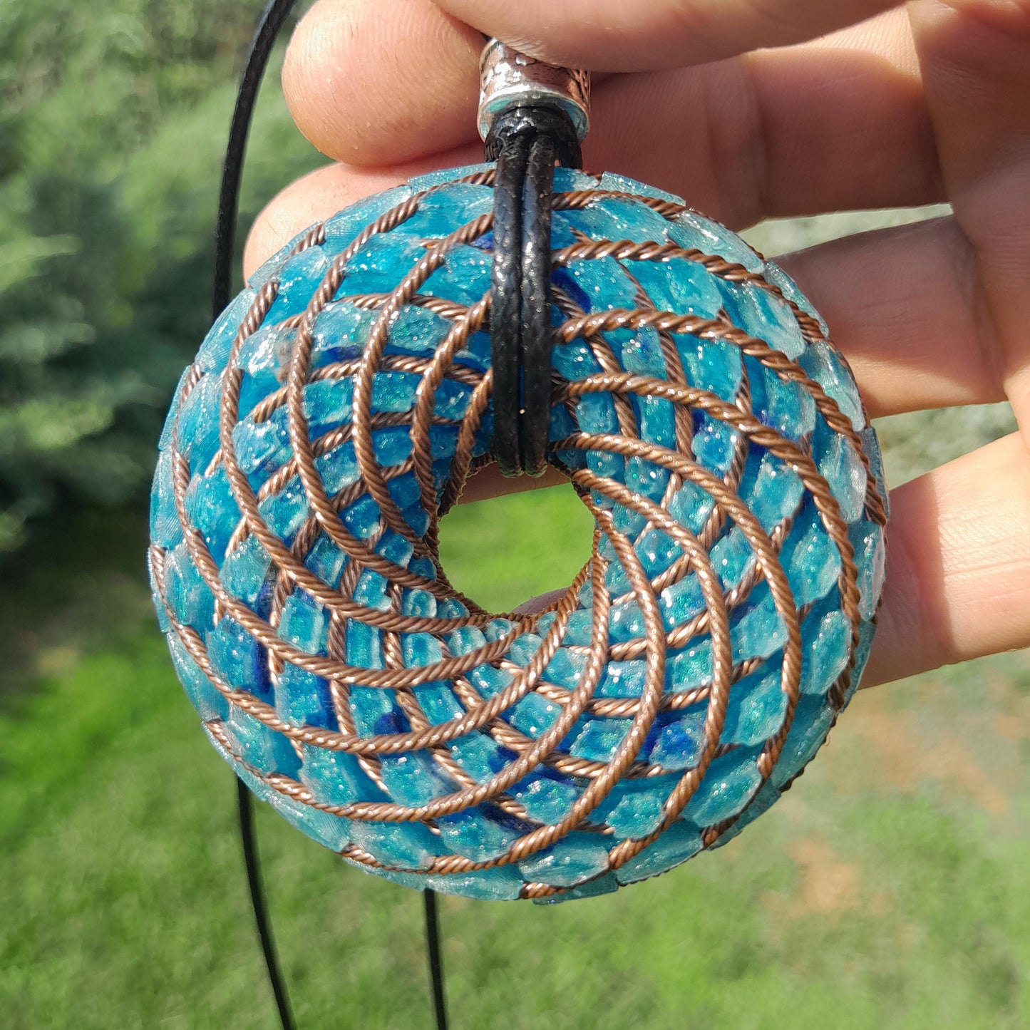 Bobina Rodin Chips de Lapislázuli- Generador de Ondas de Vórtice- Energía Toroidal | Protección EMF