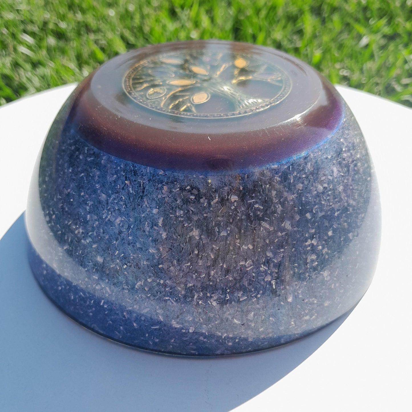 Orgonita Semiesfera Árbol de la Vida - Protector 5G y Transmutador de Energía- Hecho a Mano