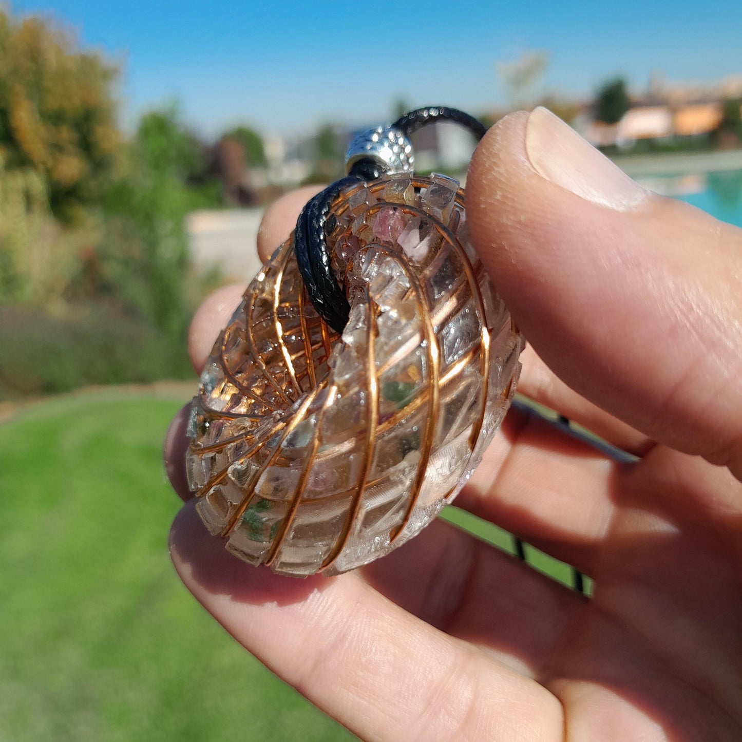 Bobina Torus Rodin con Turmalina- 50mm- Generador de Ondas de Vórtice