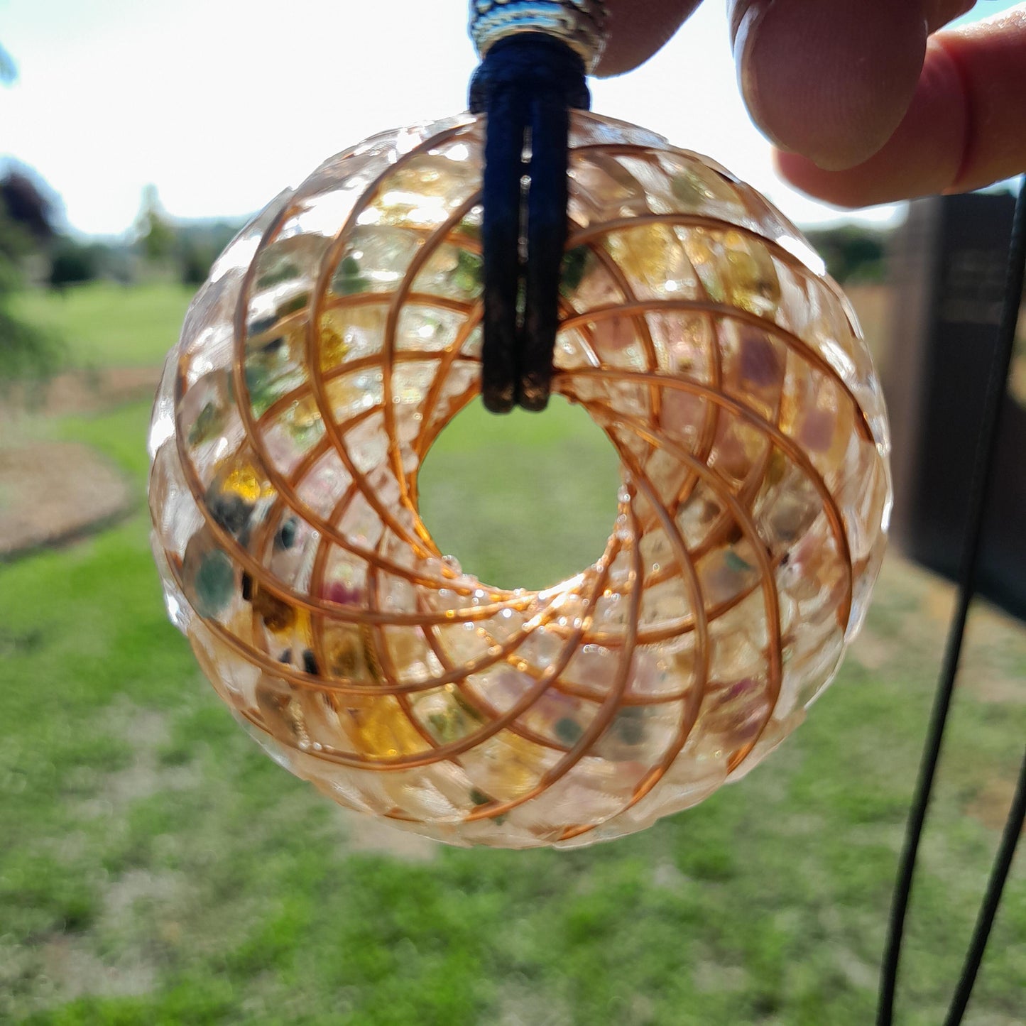 Bobina Torus Rodin con Turmalina- 50mm- Generador de Ondas de Vórtice