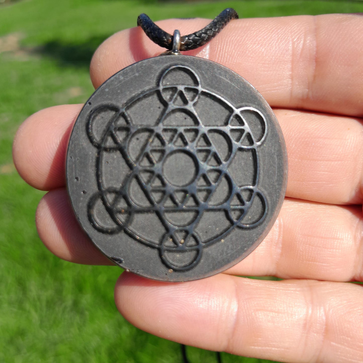 Colgante Orgonita Metatron- Protección 5G- Orgone Necklace- Amuleto Energético Hecho a Mano