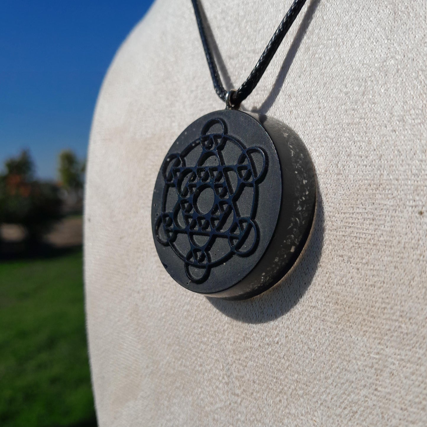 Colgante Orgonita Metatron- Protección 5G- Orgone Necklace- Amuleto Energético Hecho a Mano