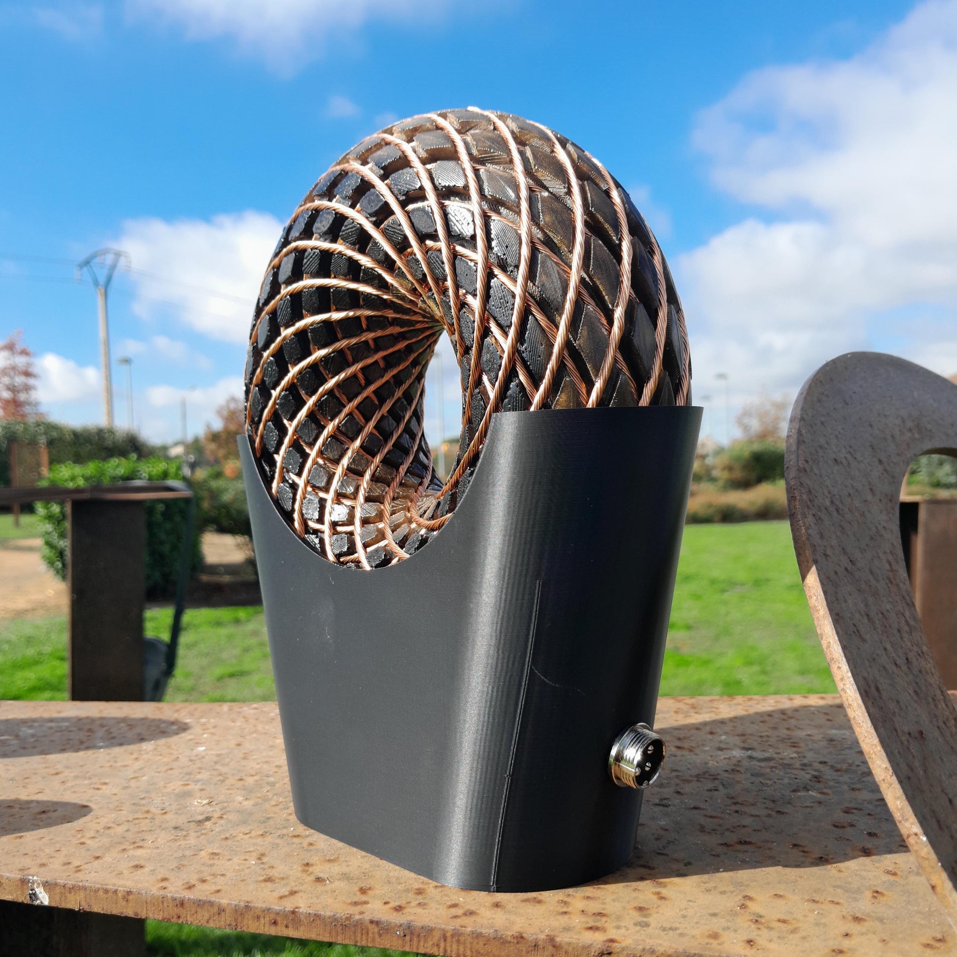 Bobina Rodin 185mm + Amplificador Fosi Pro | Dispositivo PEMF de Ondas Escalares con Maleta y Accesorios