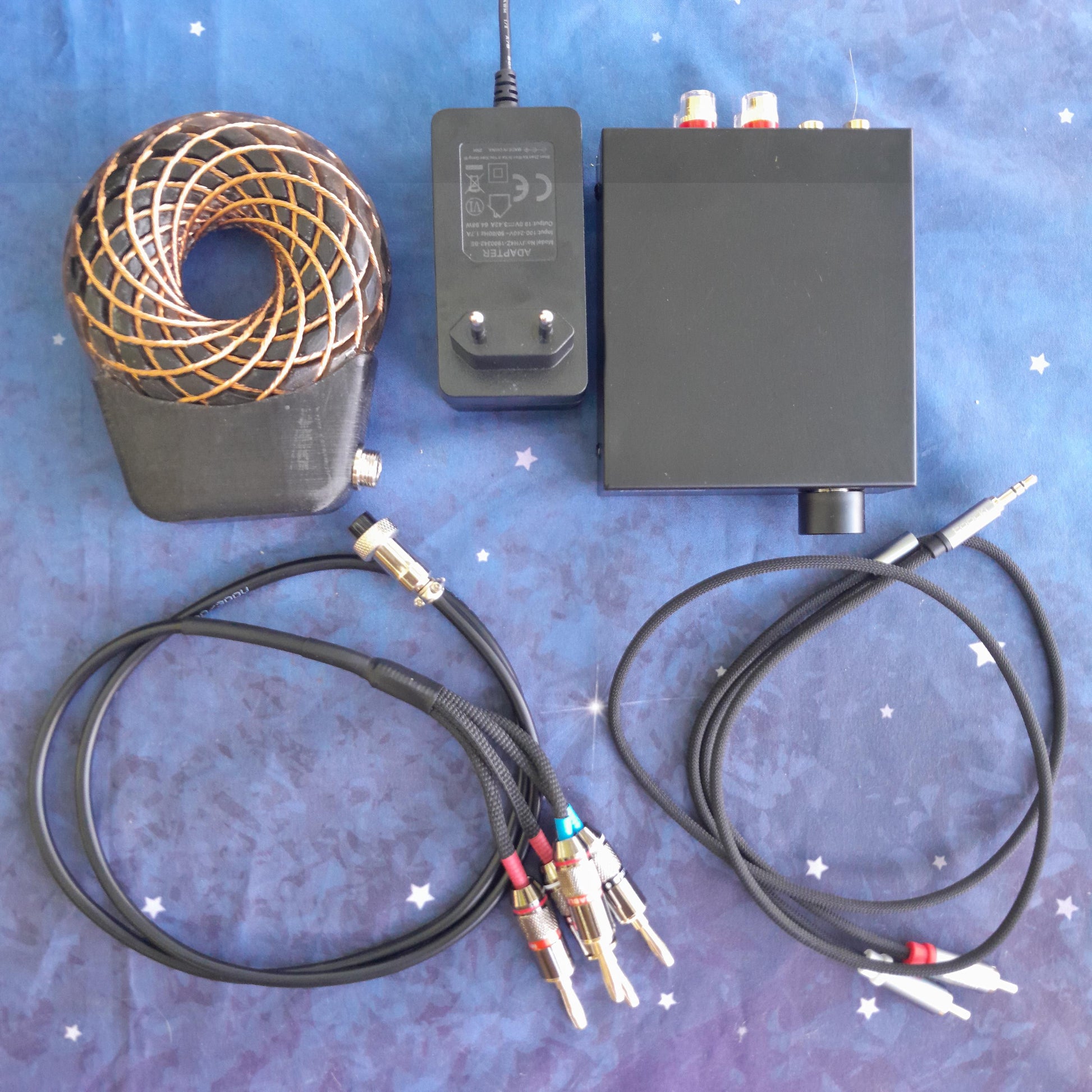 Bobina Torus Rodin 100mm | Dispositivo PEMF Portátil de Ondas Escalares con Shungita, Maleta y Amplificador 60W